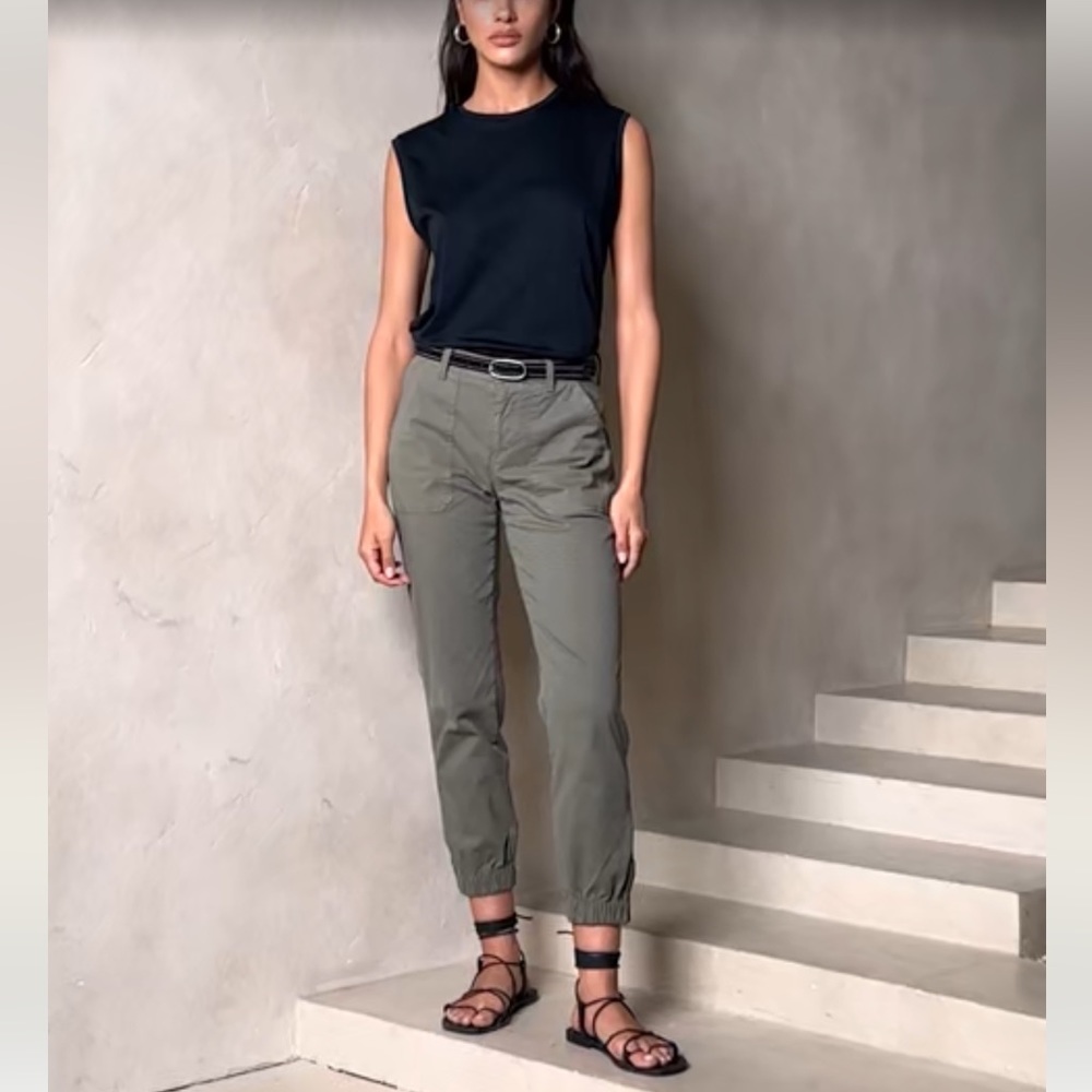 Banana Republic Petite Slim Utility Pant Dusty Olive